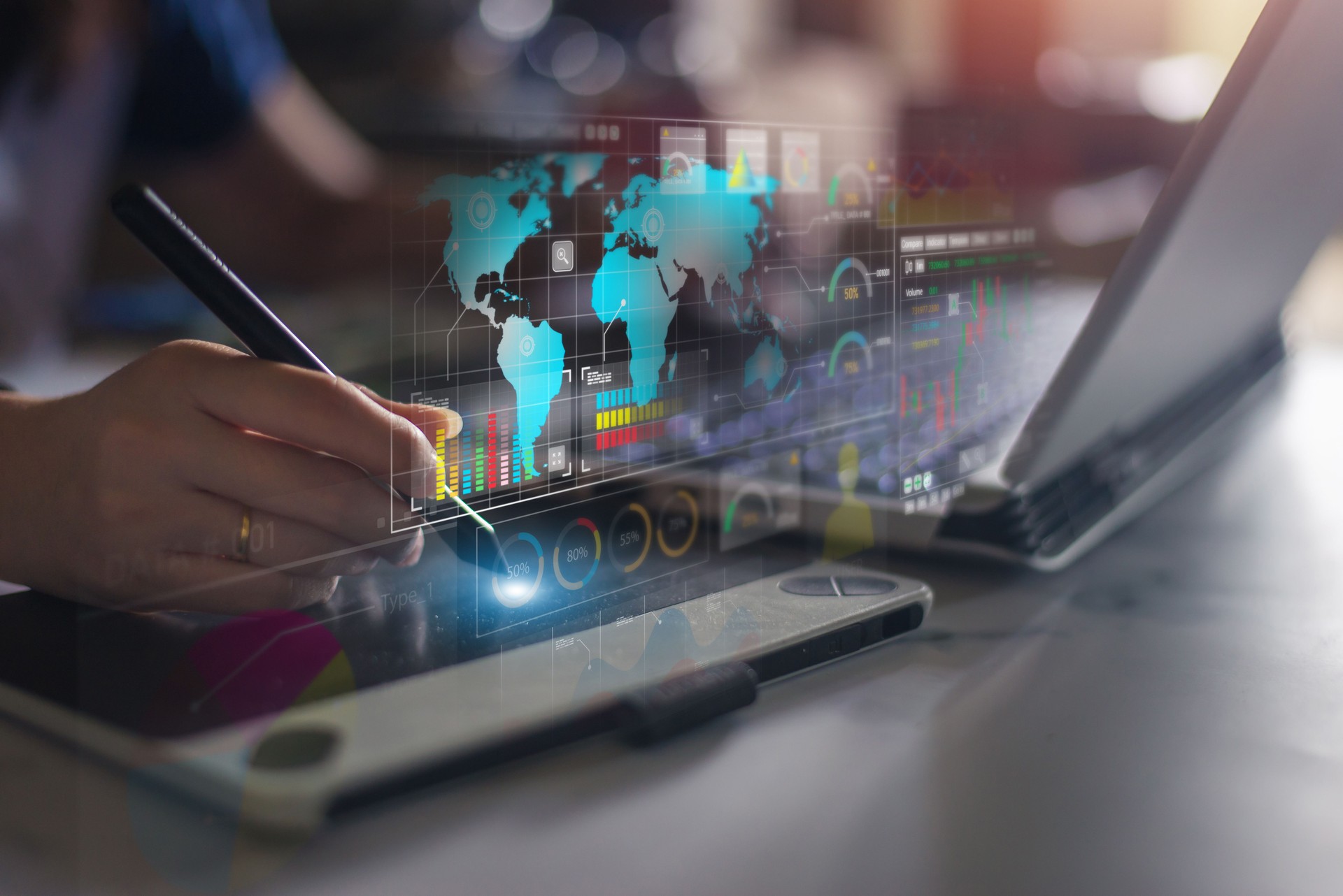 Digital Marketing Analyst Interpreting Data Trends